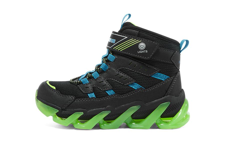 (Youth) Skechers Mega Surge 'Black Green' 400131L-BBLM
