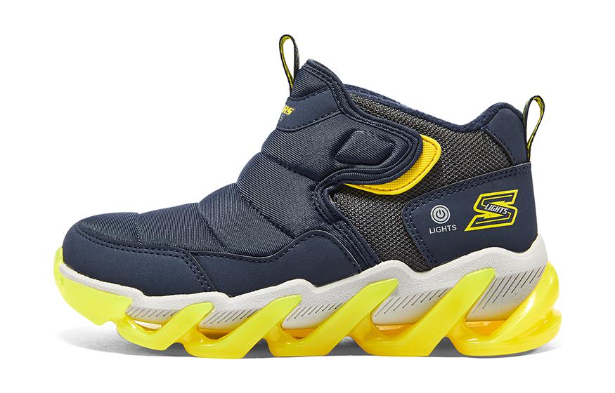 (Youth) Skechers Mega Surge 'Navy Yellow' 400129L-NVYL