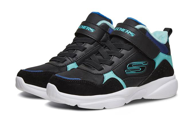Lookbook (Youth) Skechers Meridian Mid-Top 'Black Copper Blue' 660052L-BKTL