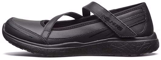 (Youth) Skechers Microburst Mary Jane 'All Black' 82279L-BBK (Youth) Skechers Microburst Mary Jane 'All Black' 82279L-BBK
