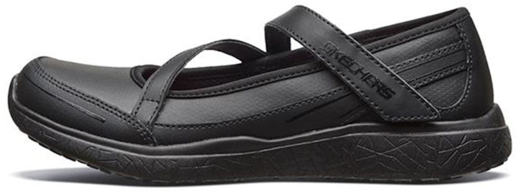 (Youth) Skechers Microburst Mary Jane 'All Black' 82279L-BBK Buy (Youth) Skechers Microburst Mary Jane 'All Black' 82279L-BBK