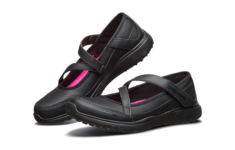 Lookbook (Youth) Skechers Microburst Mary Jane 'All Black' 82279L-BBK