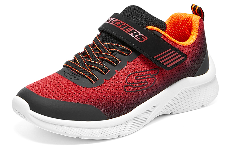 Lookbook (Youth) Skechers Microspec - Zorva Shoes 'Red Black' 403826L-RDBK