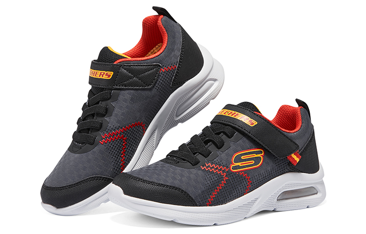 Shop (JR) Skechers Microspec - Zovox Sportsneaker ''Schwarz Grau Rot'' 403799L-CCBK