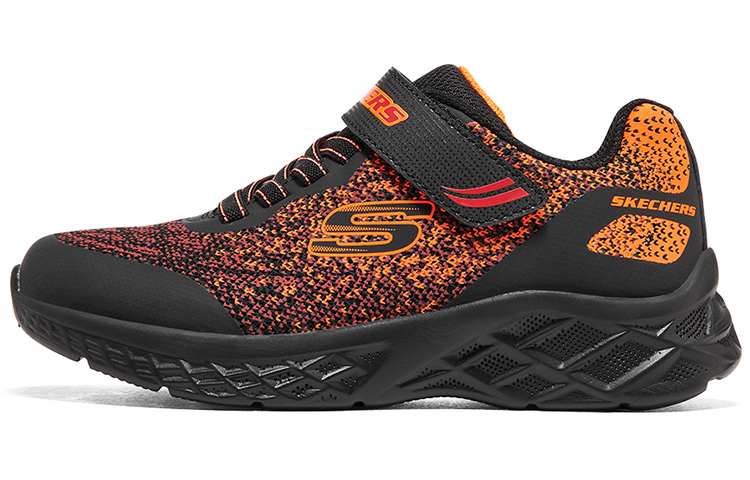 Buy (JR) Skechers Microspec 2.0 Tromson ''Schwarz Rot Orange'' 403920L-BKRD