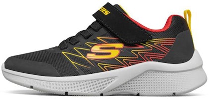 (Youth) Skechers Microspec 'Black Red Velcro' 403770L-BKRD (Youth) Skechers Microspec 'Black Red Velcro' 403770L-BKRD