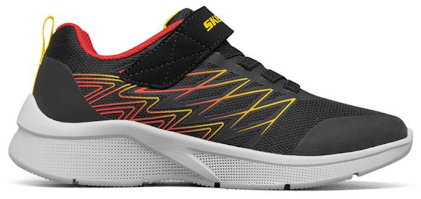 (Youth) Skechers Microspec 'Black Red Velcro' 403770L-BKRD Order (Youth) Skechers Microspec 'Black Red Velcro' 403770L-BKRD