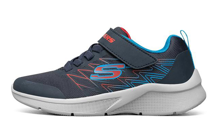(Youth) Skechers Microspec 'Blue Red' 403770L-NVRD