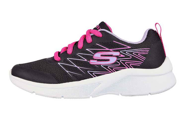(Youth) Skechers Microspec 'Bright Runner Black' 302469L-BLK