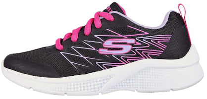 (Youth) Skechers Microspec 'Bright Runner Black' 302469L-BLK (Youth) Skechers Microspec 'Bright Runner Black' 302469L-BLK