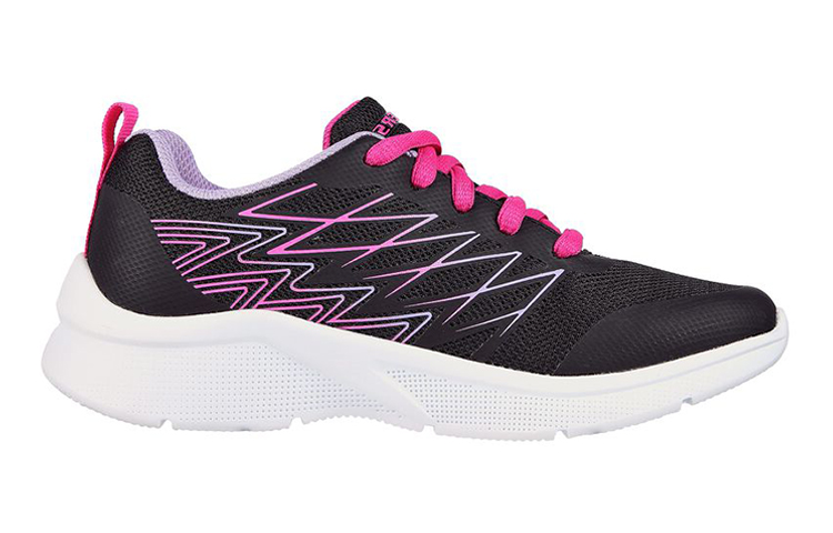 Order (Youth) Skechers Microspec 'Bright Runner Black' 302469L-BLK