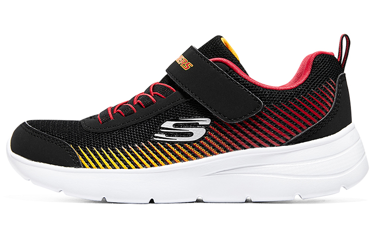 (Youth) Skechers Microspec Gorza Shoes 'Black Red Yellow' 415016L-BKRD