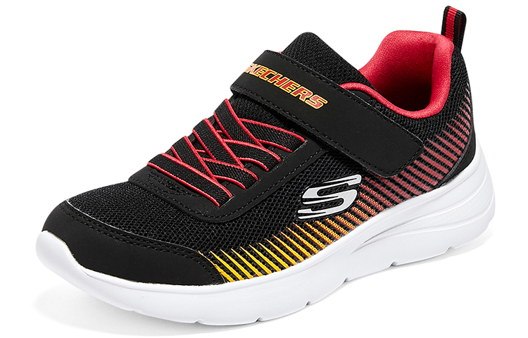 Lookbook (Youth) Skechers Microspec Gorza Shoes 'Black Red Yellow' 415016L-BKRD