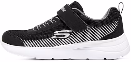 (Youth) Skechers Microspec Gorza Shoes 'Black White' 415016L-BKGY (Youth) Skechers Microspec Gorza Shoes 'Black White' 415016L-BKGY