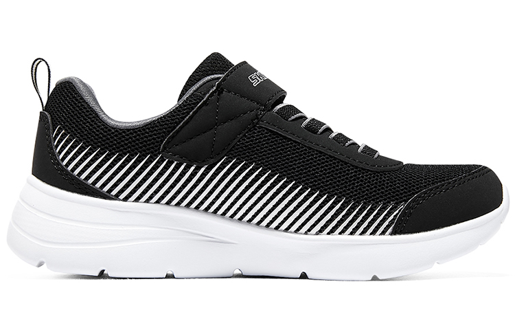 Order (Youth) Skechers Microspec Gorza Shoes 'Black White' 415016L-BKGY