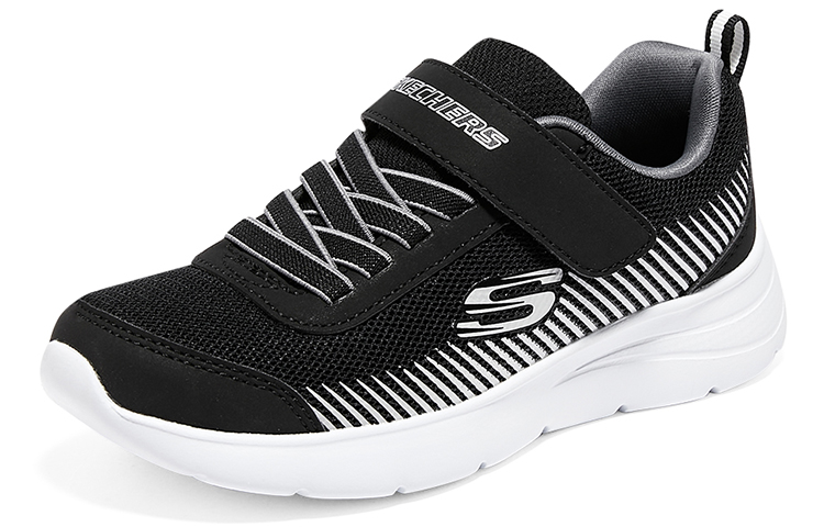 Lookbook (Youth) Skechers Microspec Gorza Shoes 'Black White' 415016L-BKGY