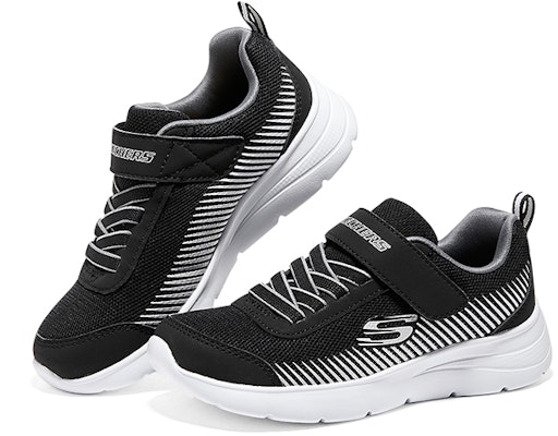 (Youth) Skechers Microspec Gorza Shoes 'Black White' 415016L-BKGY Shop (Youth) Skechers Microspec Gorza Shoes 'Black White' 415016L-BKGY