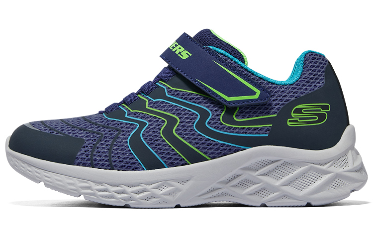 (Youth) Skechers Microspec II Trainers 'Navy Blue' 403922L-NVLM