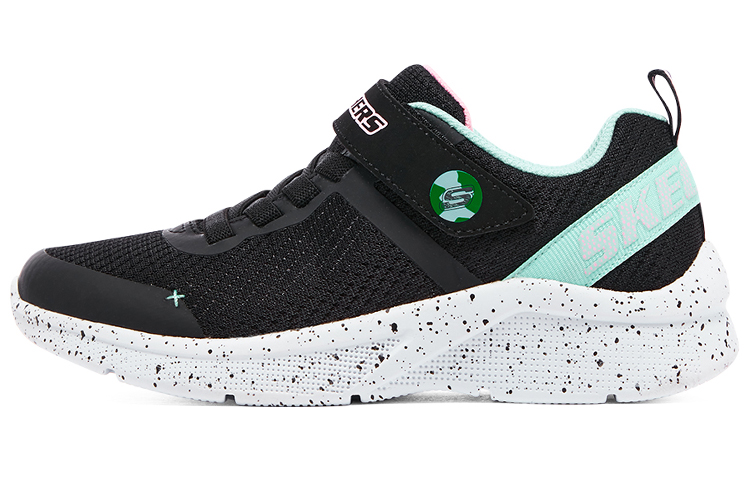 Buy (JR) Skechers Microspec Lifestyle Schoenen ''Zwart Turquoise Wit'' 302488L-BKAQ