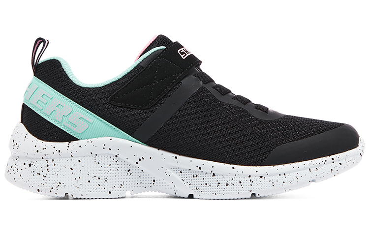 Order (JR) Skechers Microspec Lifestyle Schoenen ''Zwart Turquoise Wit'' 302488L-BKAQ