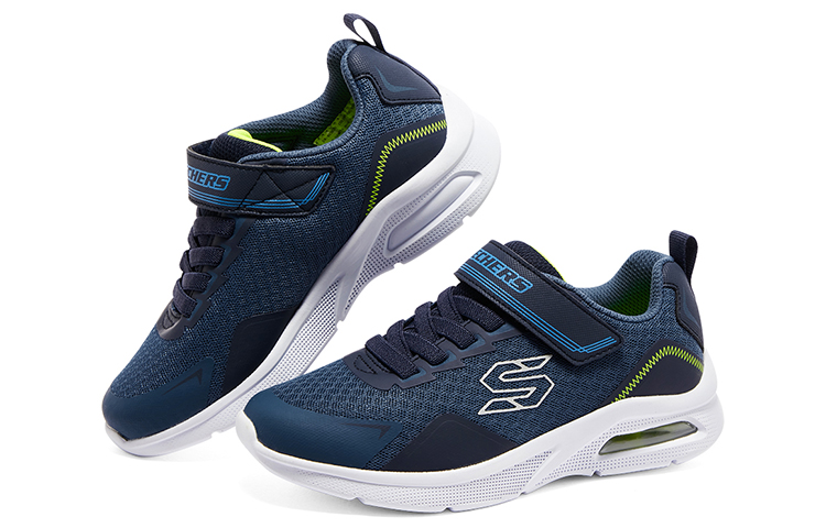 Lookbook (Youth) Skechers Microspec Max - Ravork Shoes 'Blue' 403820L-NVLM