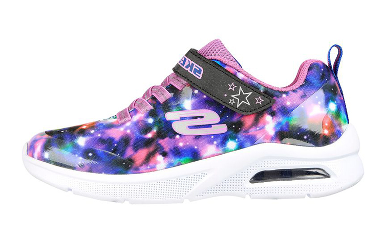 (Youth) Skechers Microspec Max 'Spiral Galaxy Black Multicolor' 302369L-BKMT