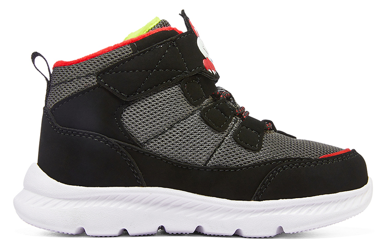Order (Youth) Skechers Microspec Zovox Blended Velcro Shoes 'Black Grey Red' 407307N-BKRD