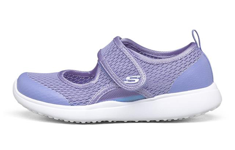 (Youth) Skechers Microstrides 'Blue Purple Mary Jane' 302513L-PERI