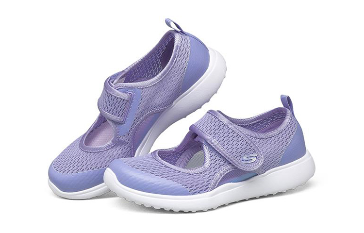 Lookbook (Youth) Skechers Microstrides 'Blue Purple Mary Jane' 302513L-PERI
