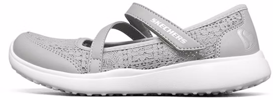 (Youth) Skechers Microstrides 'Mary Jane Grey' 302515L-GRY (Youth) Skechers Microstrides 'Mary Jane Grey' 302515L-GRY
