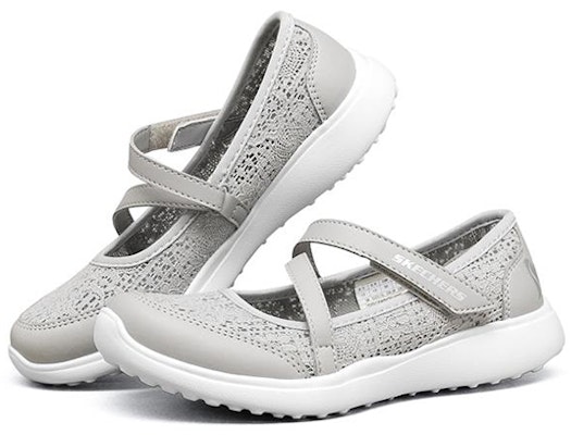 (JR) Skechers Microstrides '玛丽珍灰' 女鞋 302515L-GRY Lookbook (JR) Skechers Microstrides '玛丽珍灰' 女鞋 302515L-GRY