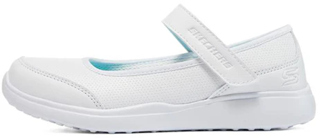 (Youth) Skechers Microstrides 'Mary Jane White' 302606L-WHT (Youth) Skechers Microstrides 'Mary Jane White' 302606L-WHT