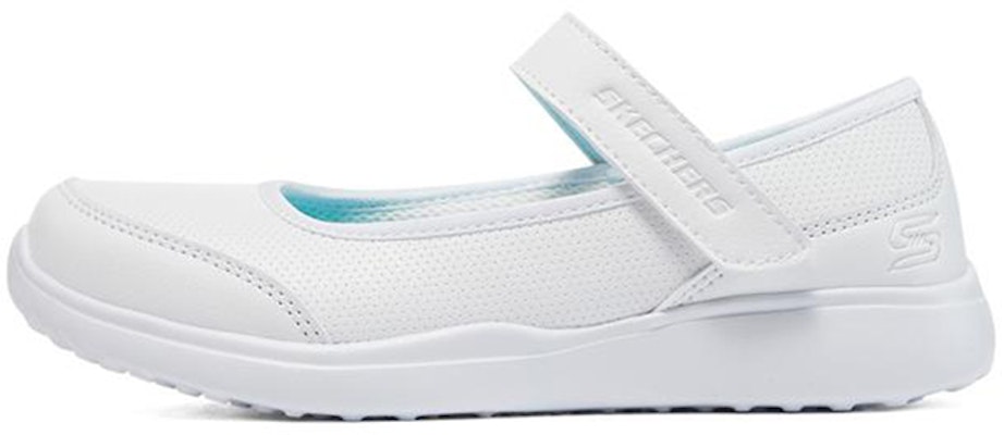 (Youth) Skechers Microstrides 'Mary Jane White' 302606L-WHT Buy (Youth) Skechers Microstrides 'Mary Jane White' 302606L-WHT
