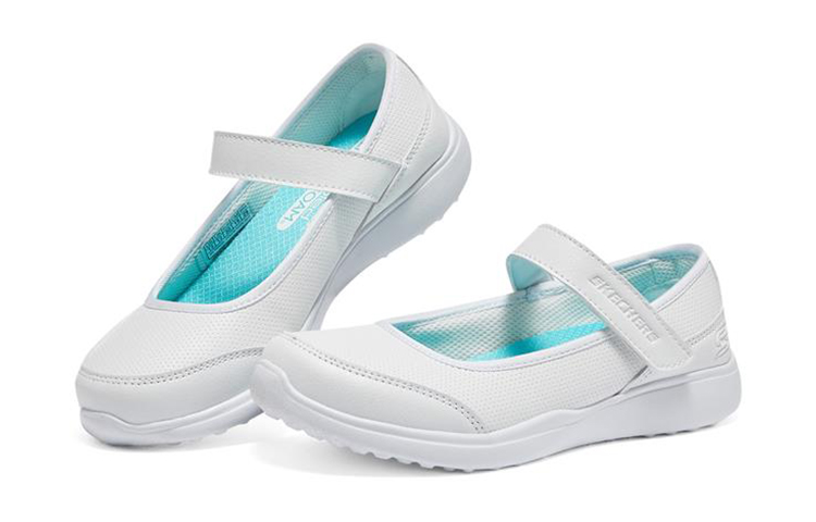 Lookbook (Youth) Skechers Microstrides 'Mary Jane White' 302606L-WHT