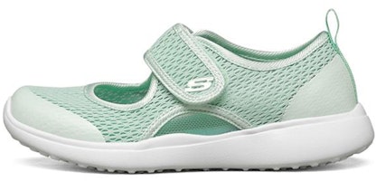 (Youth) Skechers Microstrides 'Mint Mary Jane' 302513L-MNT (Youth) Skechers Microstrides 'Mint Mary Jane' 302513L-MNT