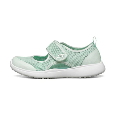 (Youth) Skechers Microstrides 'Mint Mary Jane'