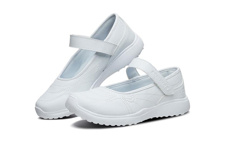 Lookbook (Youth) Skechers Microstrides 'White Mary Jane' 85715L-WHT