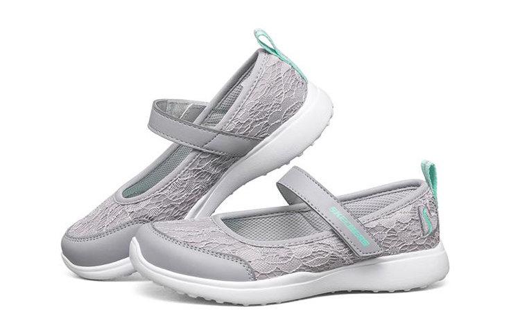 Lookbook (Youth) Skechers Microstrides Casual Shoes Grey 'Mary Jane' 302075L-GRY