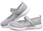 Lookbook (JR) Skechers Microstrides Kasut Kasual Kelabu 'Mary Jane' 302075L-GRY