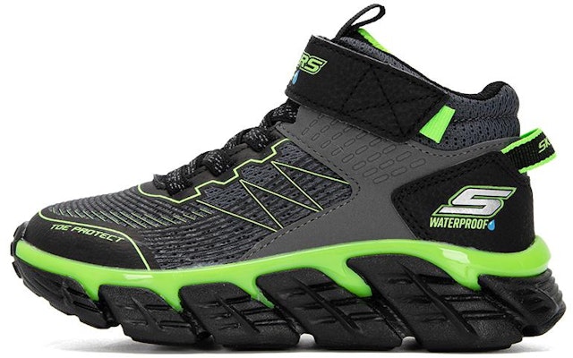(Youth) Skechers Mid-Top Sneaker 'Black Green' 403806L-CBLM Buy (Youth) Skechers Mid-Top Sneaker 'Black Green' 403806L-CBLM