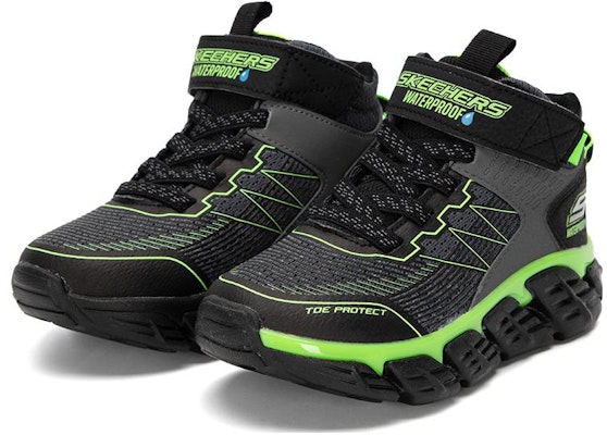 (Youth) Skechers Mid-Top Sneaker 'Black Green' 403806L-CBLM Lookbook (Youth) Skechers Mid-Top Sneaker 'Black Green' 403806L-CBLM