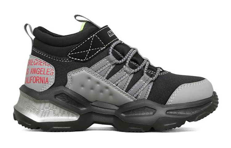Order (Youth) Skechers Mid-Top Sneaker 'Grey Black' 403670L-GYBK