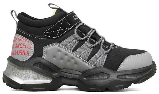 (Youth) Skechers Mid-Top Sneaker 'Grey Black' 403670L-GYBK Order (Youth) Skechers Mid-Top Sneaker 'Grey Black' 403670L-GYBK