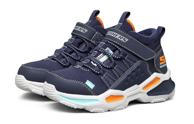Lookbook (Youth) Skechers Mid Top 'Navy Blue' 403670L-NVY