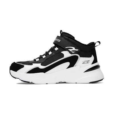 (Youth) Skechers Mid Top Retro 'Black and White'