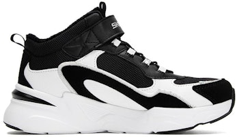 (JR) Skechers Mid-Top Retro 'Hitam Putih' 302583L-BKW Order (JR) Skechers Mid-Top Retro 'Hitam Putih' 302583L-BKW