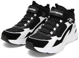 (JR) Skechers Mid-Top Retro 'Hitam Putih' 302583L-BKW Lookbook (JR) Skechers Mid-Top Retro 'Hitam Putih' 302583L-BKW