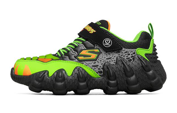 (Youth) Skechers Mighty Claws 'Black Green' 400110L-BKLM