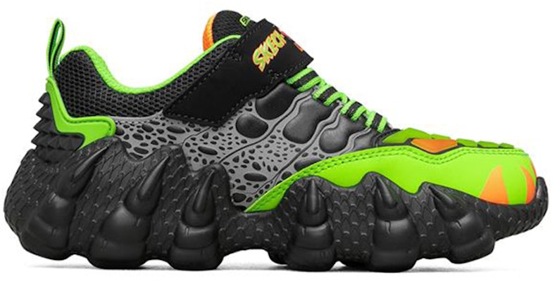 大童 Skechers Mighty Claws 低筒老爹鞋 黑綠色 Order 大童 Skechers Mighty Claws 低筒老爹鞋 黑綠色