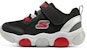 (Youth) Skechers Mighty Glow Sneaker 'Black Red' 402040N-BKRD